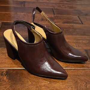 Naturalizer Dark Brown Slingback Heels